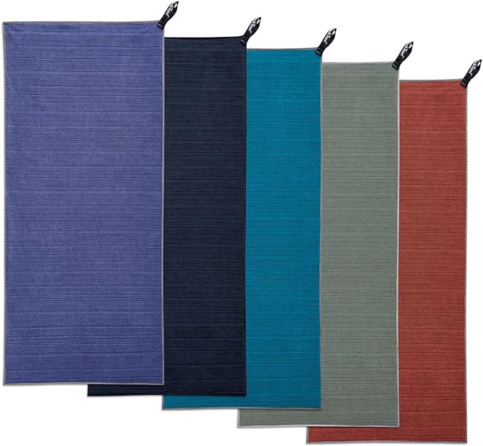 PackTowl Luxe Lightweight Microfiber Camping and Travel Towel, Lake, Hand