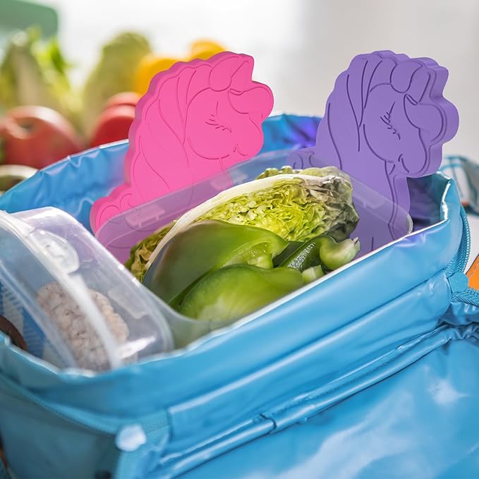 HiYZ Unicorn Ice Packs for Lunch Boxes - Reusable Kids Ice Packs - Quick Freeze, Space Saving, Long-Lasting Cooler for Lunch Box, Thin Ice Packs Ideal for Travel, Picnics, and School