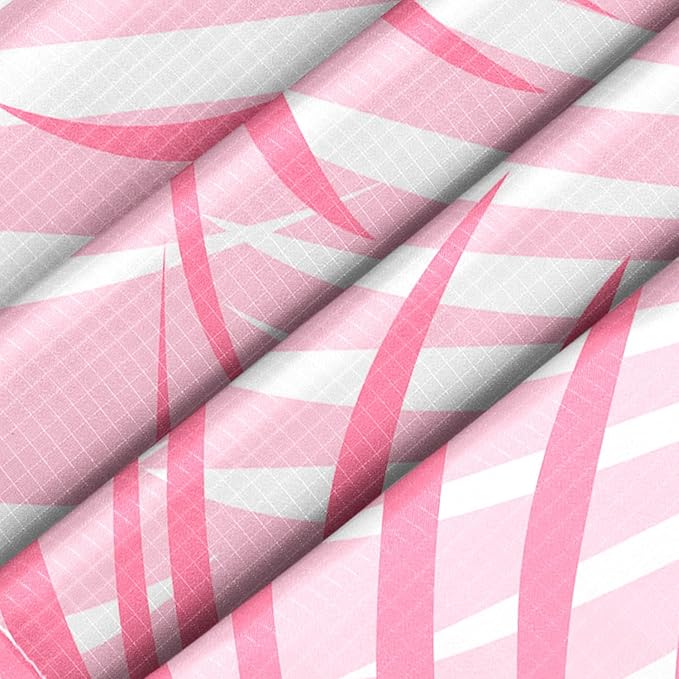 78''×86'' Pink Beach Blanket 1-4 Adults, Polyester Waterproof Sandproof Beach Mat with 4 Stakes & Pockets, Large Compact Foldable Outdoor Blanket for Picnic, Travel, Camping - Tropical Palm Leaves