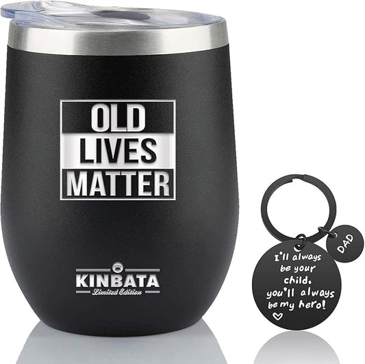 Birthday Gifts for Dad-Fathers Day Best Gifts for Dad from Daughter,Wife,son Gifts for Men Who Wants Nothing Best Presents for Dad 12OZ Black Old