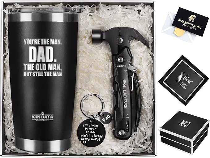 Birthday Gifts For Dad-Fathers Day BEST Gifts For Dad Best Dad Ever Gifts from Daughter Son Wife Happy Who Wants Nothing Personalized Gifts for Men Present for PaPa StepDad Him Multitool