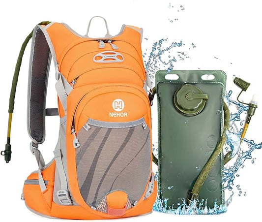 Hiking Backpack Men Women,Hydration Backpack Pack with 2L Water Bladder,Lightweight Water Backpack for Hiking,Running,Cycling,Camping