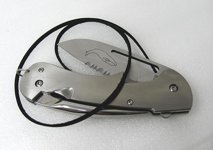 Myerchin Professional Generation 2 Titanium Captain Rigging Knife Tf300P Marlinspike Belt Pocket Sheath With BONUS Leather Lanyard Strap