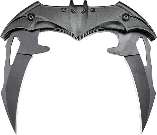Black BAT Knife Twin 2 Blade Folding Knife (Dark Edition)