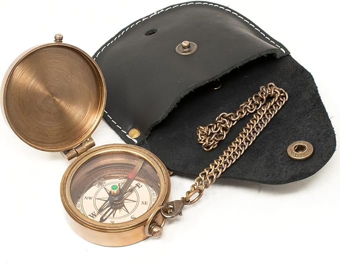 Engraved Brass Compass, Compass Gift for Teenage, Gift for him, Birthday, Baptism, Graduation, Confirmation, Love, Xmas Gift idea Sentimental, Graduation, Inspirational Gifts for Him/Her