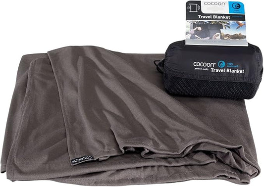 COCOON - Coolmax Travel Blanket | Compact Throw Blanket for Camping and Hiking | Fits in Backpack | Attaches to Luggage | Travel Essential | Fast Drying (Regular 70" x 55")