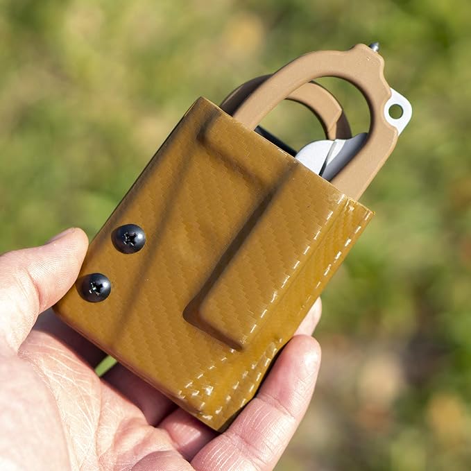 Clip & Carry Kydex Multitool Sheath for LEATHERMAN Raptor Trauma Shears - Made in USA (Multi-Tool not Included) EDC Multi Tool Sheath Holder Holster Cover