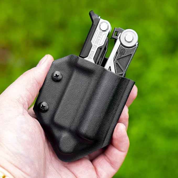 Clip & Carry Kydex Multitool Sheath for Gerber Center-Drive w/Optional Bit Sidecar Holder ~ Made in USA (Multi-Tool & Bits not Included) Multi Tool Holster