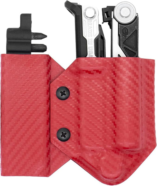 Clip & Carry Kydex Multitool Sheath for Gerber Center-Drive w/Optional Bit Sidecar Holder ~ Made in USA (Multi-Tool & Bits not Included) Multi Tool Holster