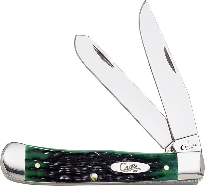 Case XX WR Pocket Knife Trapper Kentucky Bluegrass Jig Bone Item #22760 - (6254 SS) - Length Closed: 4 1/8 Inches