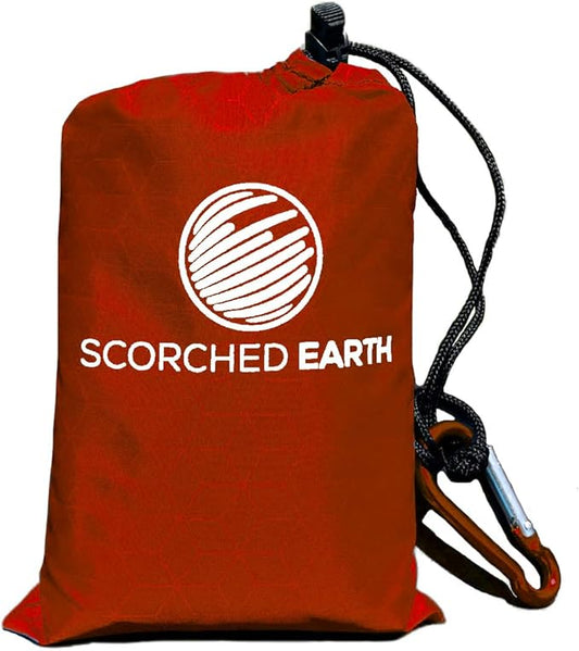 Pocket Blanket for Beach, Travel, Outdoor, Camping, Hiking, Picnic, Festival, Sports - Water Resistant, Compact, Durable Tarp, Corner Pockets, Bag, Built in Stakes (Crimson Red, 60x55)