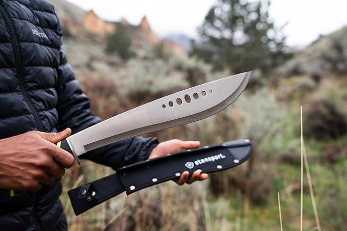 Stansport Steel Machete with Sheath