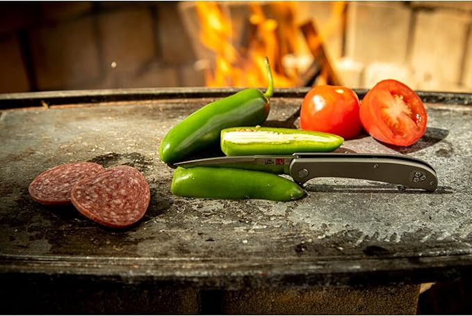 Al Mar Knives Ultralight Hawk 2.75" Blade Titanium Handle Folding Knife, Titanium