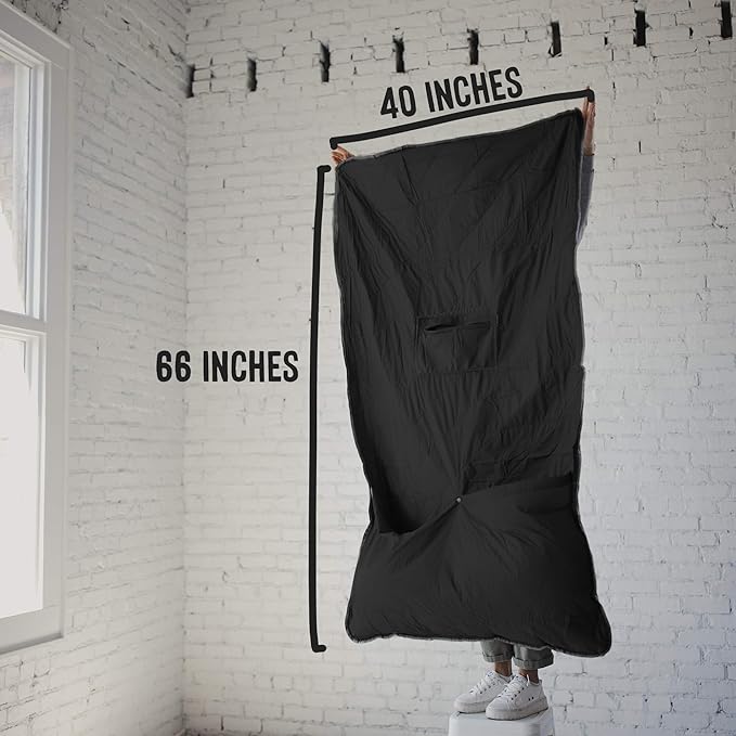 Gravel Layover Ultra-Compact Packable Down Blanket for Travel & Camping - Lightweight, Warm Travel Blanket Airplane, Car Blanket, Camping Blankets for Cold Weather - Includes Carrying Pouch (Black)