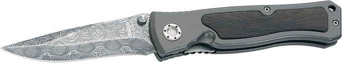 Boker 111054DAM Leo Damascus II Pocket Knife with 3 3/4 in. Steel Blade