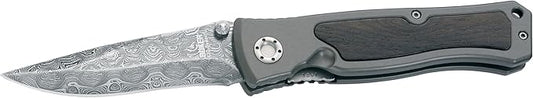 Boker 111054DAM Leo Damascus II Pocket Knife with 3 3/4 in. Steel Blade