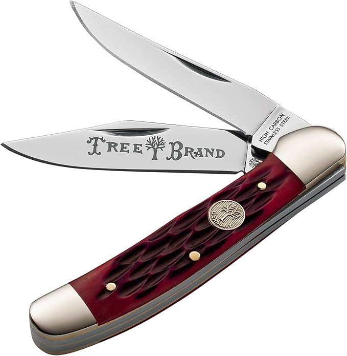 Boker Knives 110746 Copperhead Jigged Pocket Knife, Red