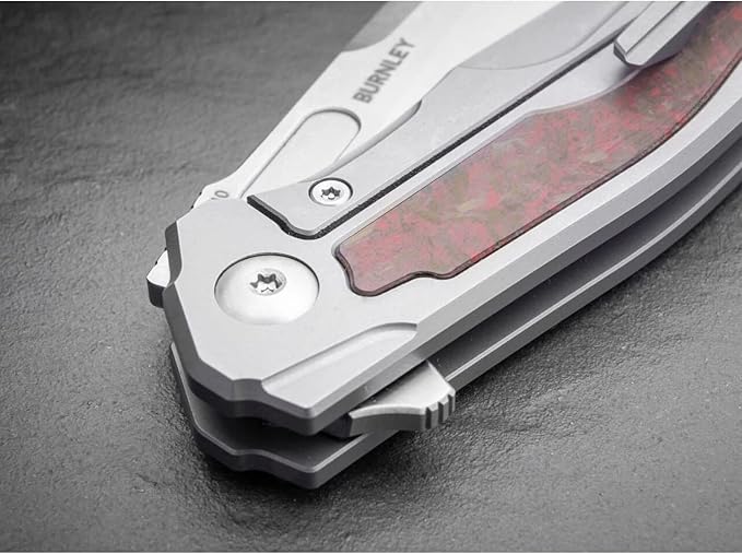 Boker Plus Aphex Mini Manual Pocket Knife Frame Lock and Titanium Scales Inlayed, Designed by Lucas Burnley