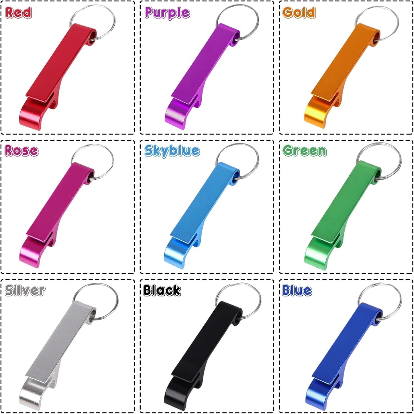 150PCS Personalized Bottle Opener Keychain Bulk Custom Beer Bottle Opener with Logo Text Engraved Wedding Bottle Opener Favors Customized Gifts for Guests Baby Shower Birthday Party-Black