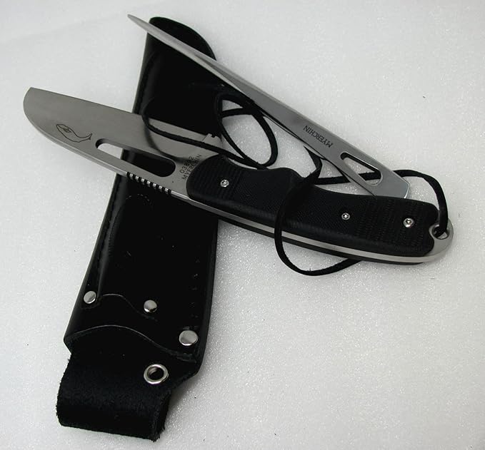 Tested at Sea Pro G10 Offshore System Knife Marlinspike Leather Sheath Rigging Tool System B100 🐳 Bonus Leather Lanyard Strap 🐳