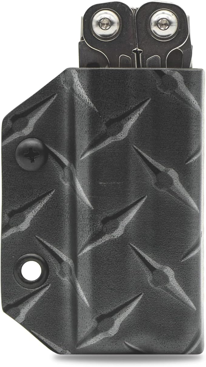 Clip & Carry Kydex Multitool Sheath for Leatherman Wingman/Sidekick/REBAR/REV - Made in USA (Multi-Tool not Included) EDC Multi Tool Sheath Holder Holster Cover