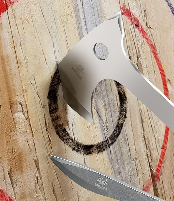 Throwing Axes- 6 Pack, 10.2" Tomahawk Axe, Full Tang with Sheath Stainless Steel Throwing Hatchet, Great for Recreation and Competition