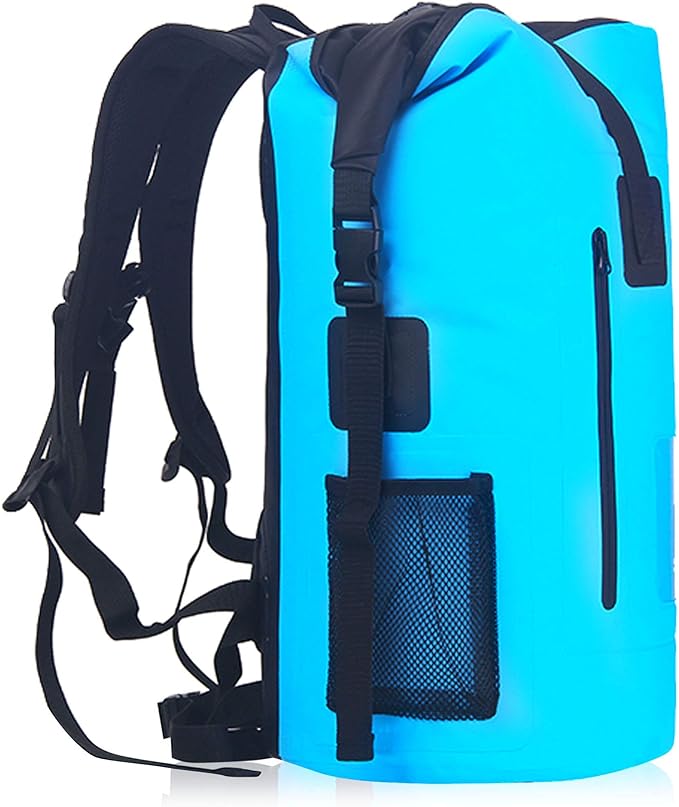 Malo'o 30L Waterproof Roll-Top Backpack - Ideal for Beach, Backpacking, Fishing, and Kayaking - Heavy-Duty Beach and Boat Accessory