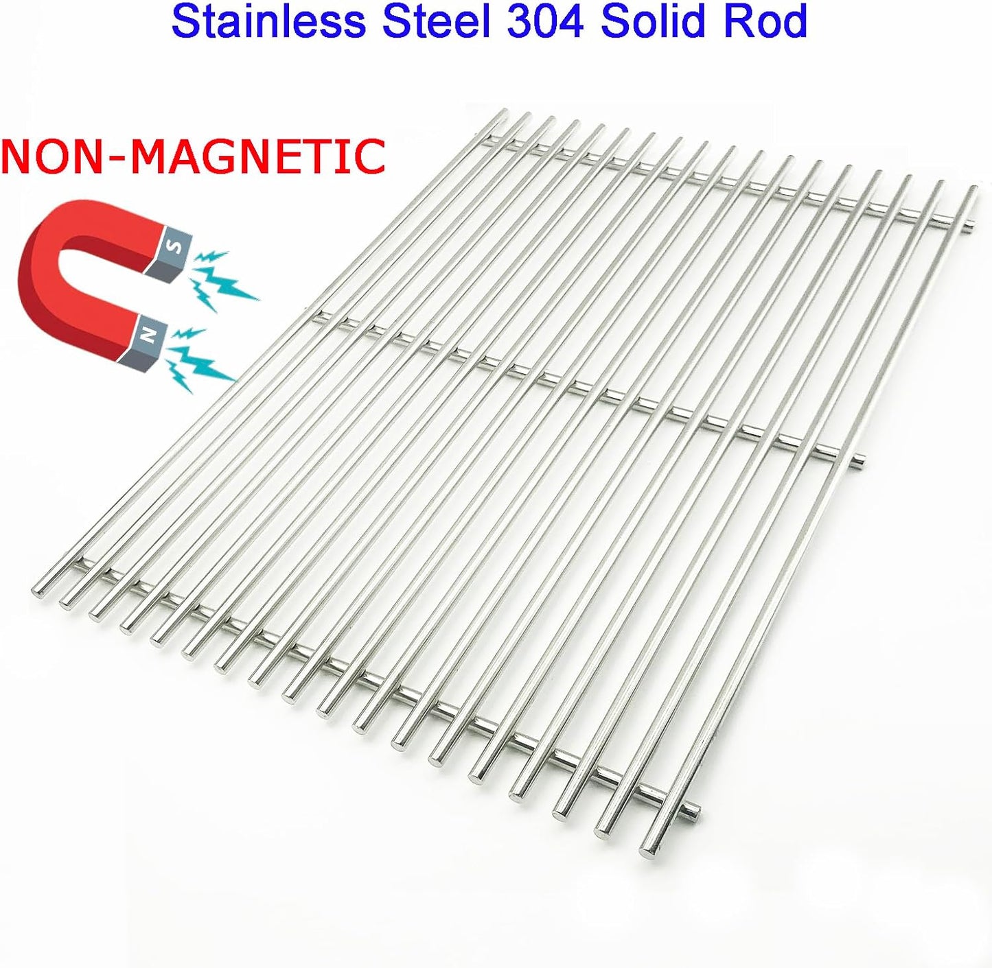 19.5" Cooking Grates for Weber Genesis 300 Series, Genesis E310 E320 E330 S310 S320 S330, 304 Stainless Steel Grill Grate Replacement Parts for Weber 7528 & 7524