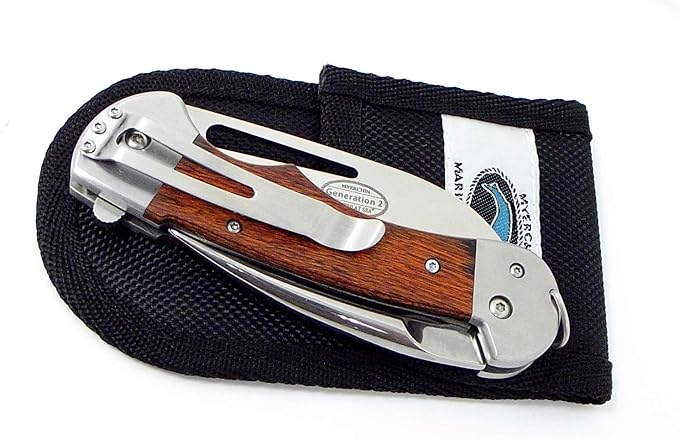 Tested at Sea WF300P Generation 2 Captain Professional Wood Handle Rigging Tool Knife