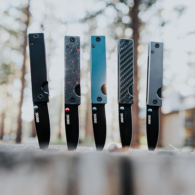 The Ridge Summit Knife | Folding Pocket Knife with Clip for Pocket Knife (Aluminum Black)