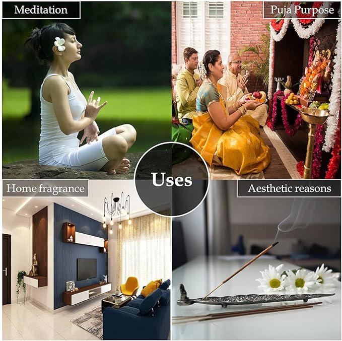 HEM Sandalwood Backflow Brown Incense Cones | Long Lasting Aroma for Positivity & Pure Air | Wood Powder | Aromatherapy for Stress Relief, Air Purifier & Cleansing | Gift Set - Pack of 40 Cones