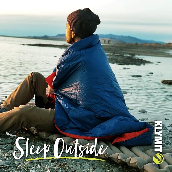 Klymit Static V Inflatable Sleeping Pad for Camping, Lightweight Hiking and Backpacking Air Bed, 3 Inch Thick, Coyote Sand