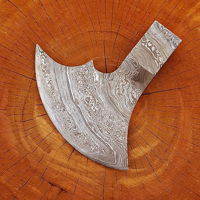 Handmade Forged Damascus Axe Head Hatchet Head Camping Axe Head Viking Axe Head only 9018