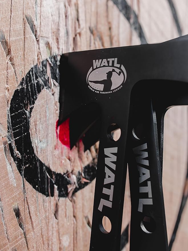 The New & Improved WATL Competition Throwing Hawk Set: World Axe Throwing League Tomahawks with Throwing Hatchet Nylon Sheath and Removable/Replaceable Handles