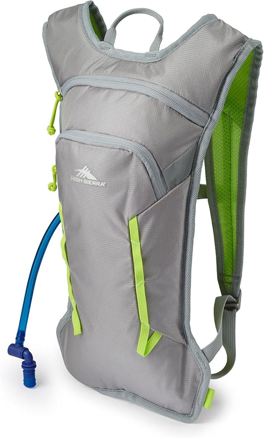 High Sierra Hydrahike 2.0 Hydration Backpack with 2L Water Bladder for Running, Hiking, Camping, or Cycling