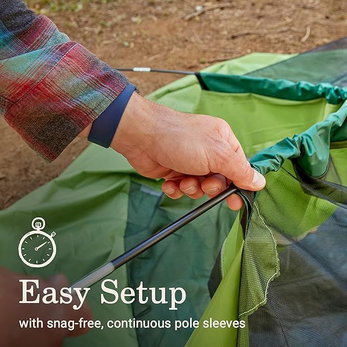 Coleman Sundome 6-Person Tent with Rainfly, Weatherproof Tent Sets Up in 10 Mins