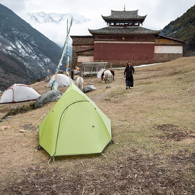 Naturehike Cloud-Up 2 Person Tent Lightweight Backpacking Tent with Footprint - Free Standing Ultralight Camping Hiking Backpack Tents Two Person Tent