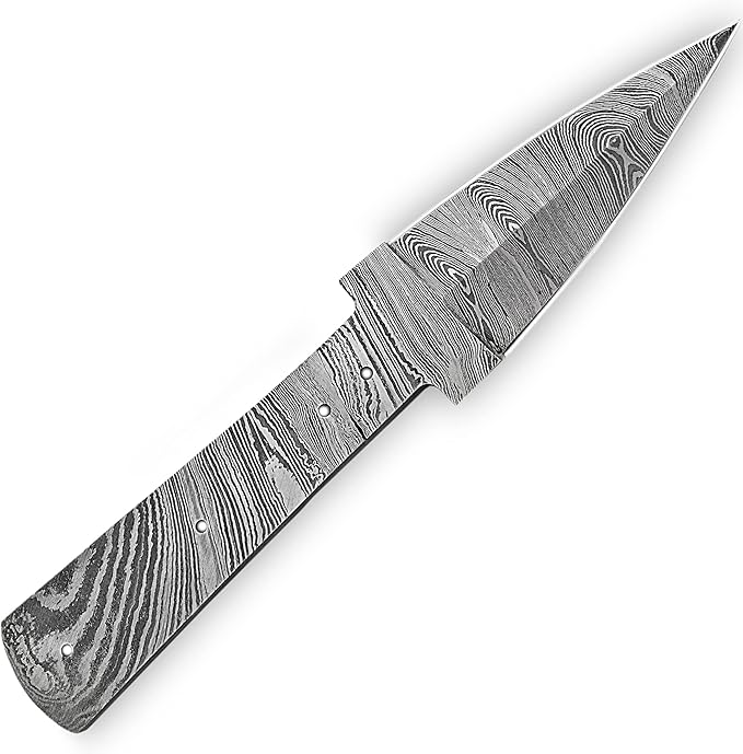 Custom Handmade Damascus Steel Full Tang Blank Blade for Knife Making Supplies SB38
