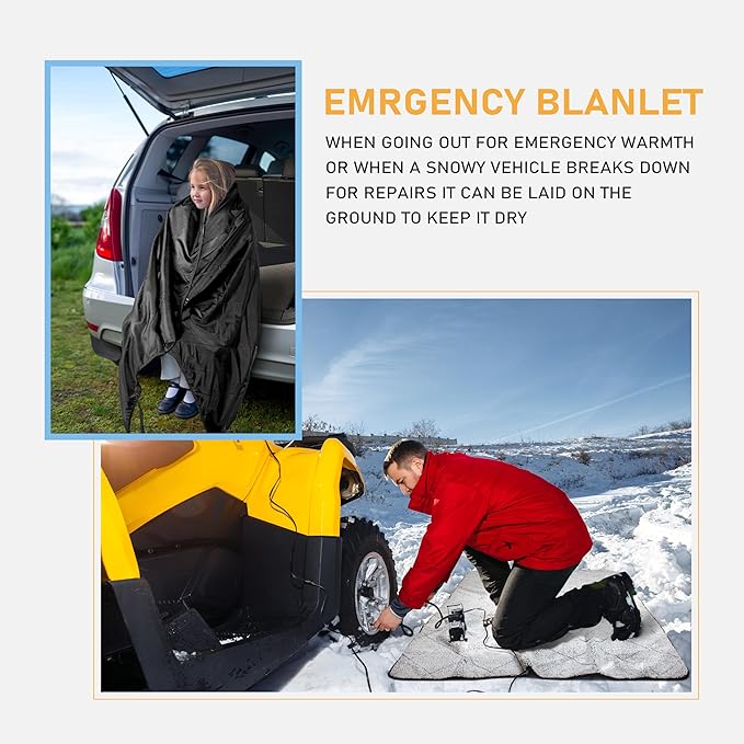 Solaris Stadium Outdoor Blanket, 60” x 80” Super Warm Soft Water-Resistant Camping Picnic Blanket for Outdoor Sport, Packable Windproof Emergency Blanket for Car Couch, Outdoor Ideal Gift