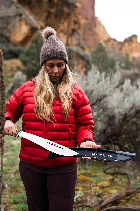 Stansport Steel Machete with Sheath