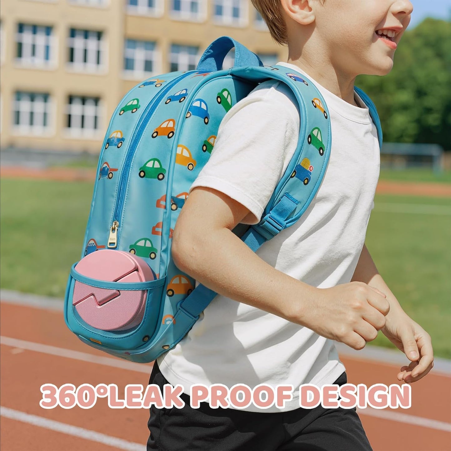 14.5oz Soup Thermo for Hot Food Kids Vacuum Insulated Food Jar Twist-Free Soup Thermo for Hot Food Kids Leakproof Stainless Steel Wide Mouth Lunch Container (Pink)