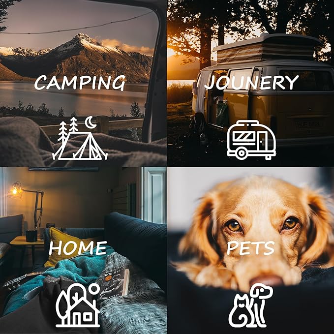 80% Wool Blanket - 5 lbs, Warm, Thick, Washable, Large 60" x 88" Military Camping Blanket, Super Soft - Great for Cold Weather, Camping, Hiking, Outdoors, Home, Survival & Emergency