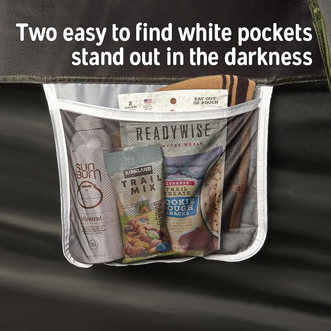 Kelty Daydreamer 4P + 6P Camping Tent, Blackout Fabric, Interior Light Diffusing Gear Loft, Standing Height, PFAS Free