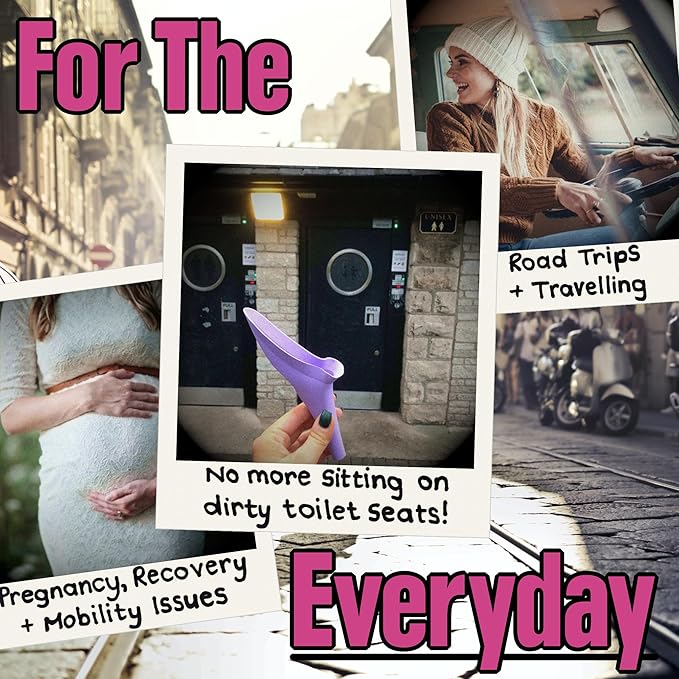 SHEWEE Flexi – The Original Female Urinal – Made in The UK – Reusable, Flexible & Portable Urination Device. Festival, Camping, Car, Hiking Essentials for Women. Stand to Pee Funnel W/Extension Pipe