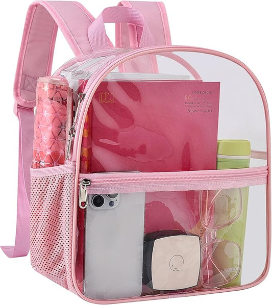 USPECLARE Clear Backpack for Stadium Approved 12×6×12, Water proof Clear Bag for Stadium Events and Concert Work Sport Event