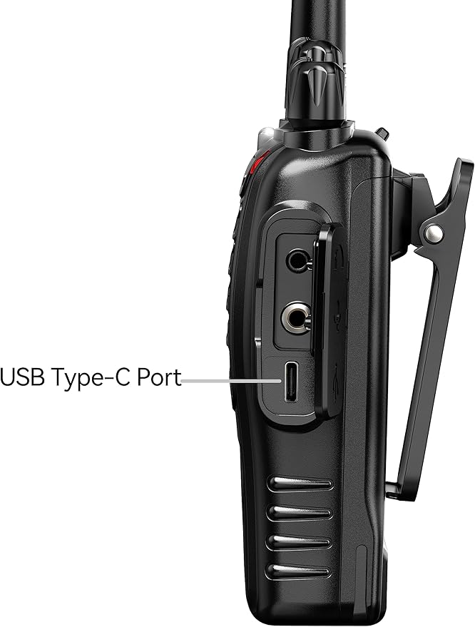 Rechargeable Long Range Two-Way Radios with Earpiece 3 Pack Arcshell AR-5 Walkie Talkies Li-ion Battery and Charger Included (3 Pack)