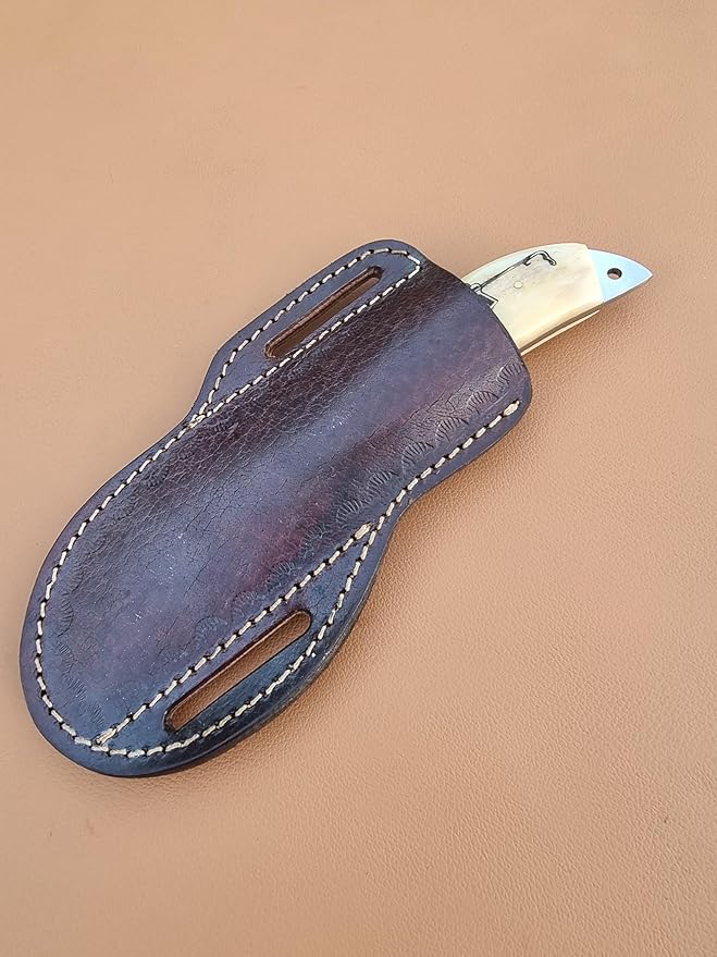 Handmad Stainless Steel Hunting Skinner Knife With Camel Bone Handle For Hunting & Outdoor Purpose '