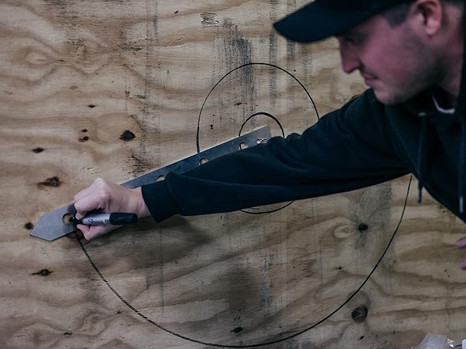 Axe Target Template Stencil - Throwing Knives and Axe Throwing Targets Template Tool for Axe Throwing Game
