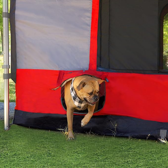 E-Z UP Camping Cube 6.4, Converts 10' Straight Leg Canopy into Camping Tent, Punch