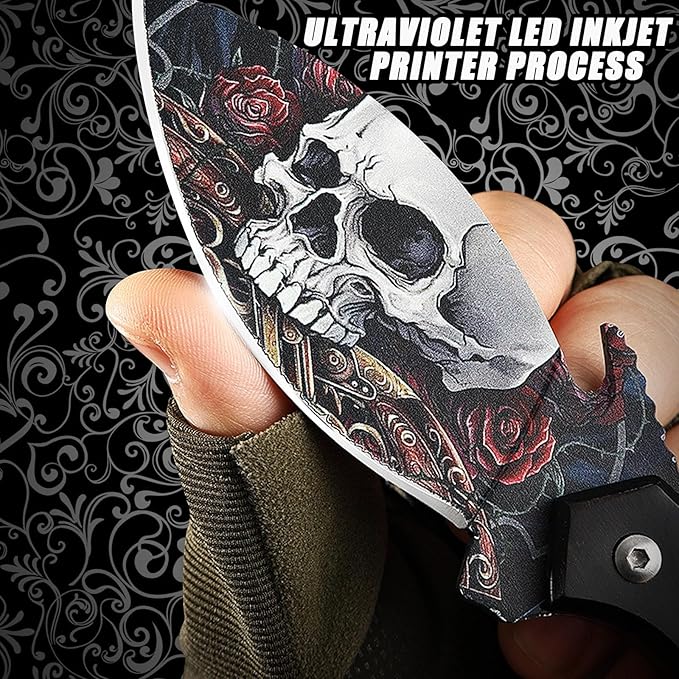 Fixed Blade, 8.7” Full Tang Tactical Knife with Leather Sheath, Ebony Wood Handle, Outdoor Survival, Camping, Hunting, 2024 Gift for man and women, SRB-C